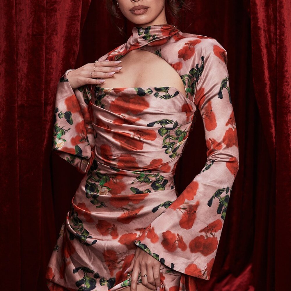 House of CB 'Toira' Rose Print